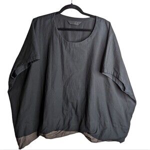 Moyuru Avant garde Lagenlook black oversized top sz M
